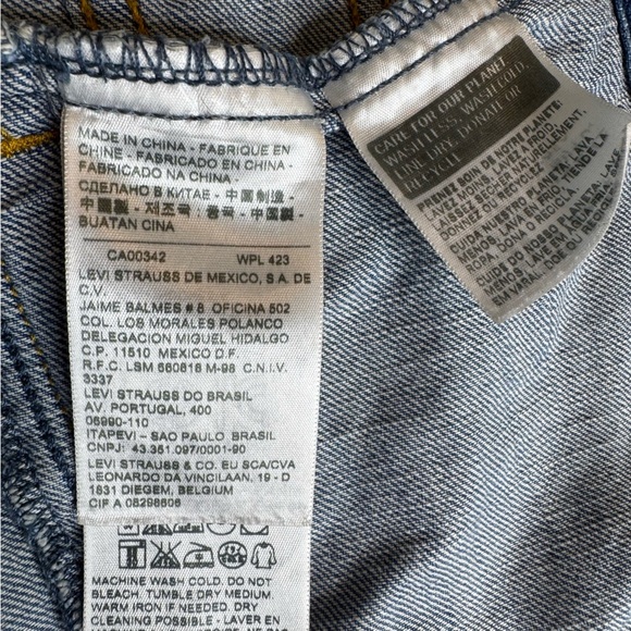 Levi’s Denim Trucker Jacket Medium Wash Cotton Size M - Picture 11 of 13